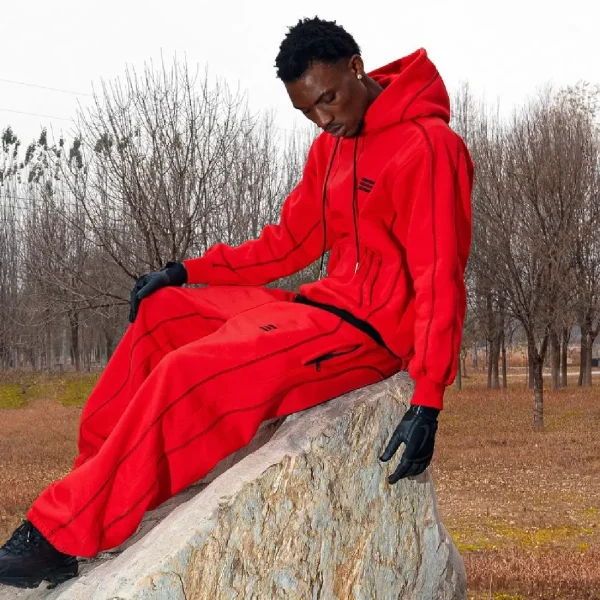 Kroen Hoodie Red (3)