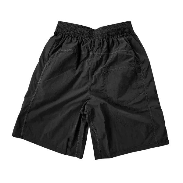 Kroen Black Nylon Overlock Shorts (6)