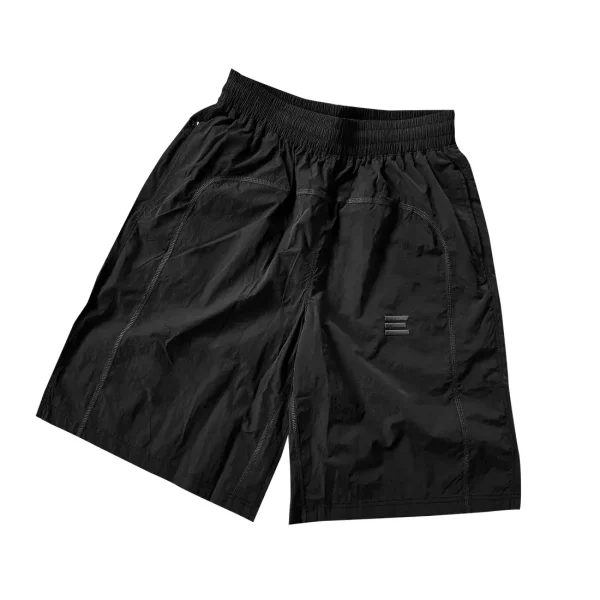 Kroen Black Nylon Overlock Shorts (7)