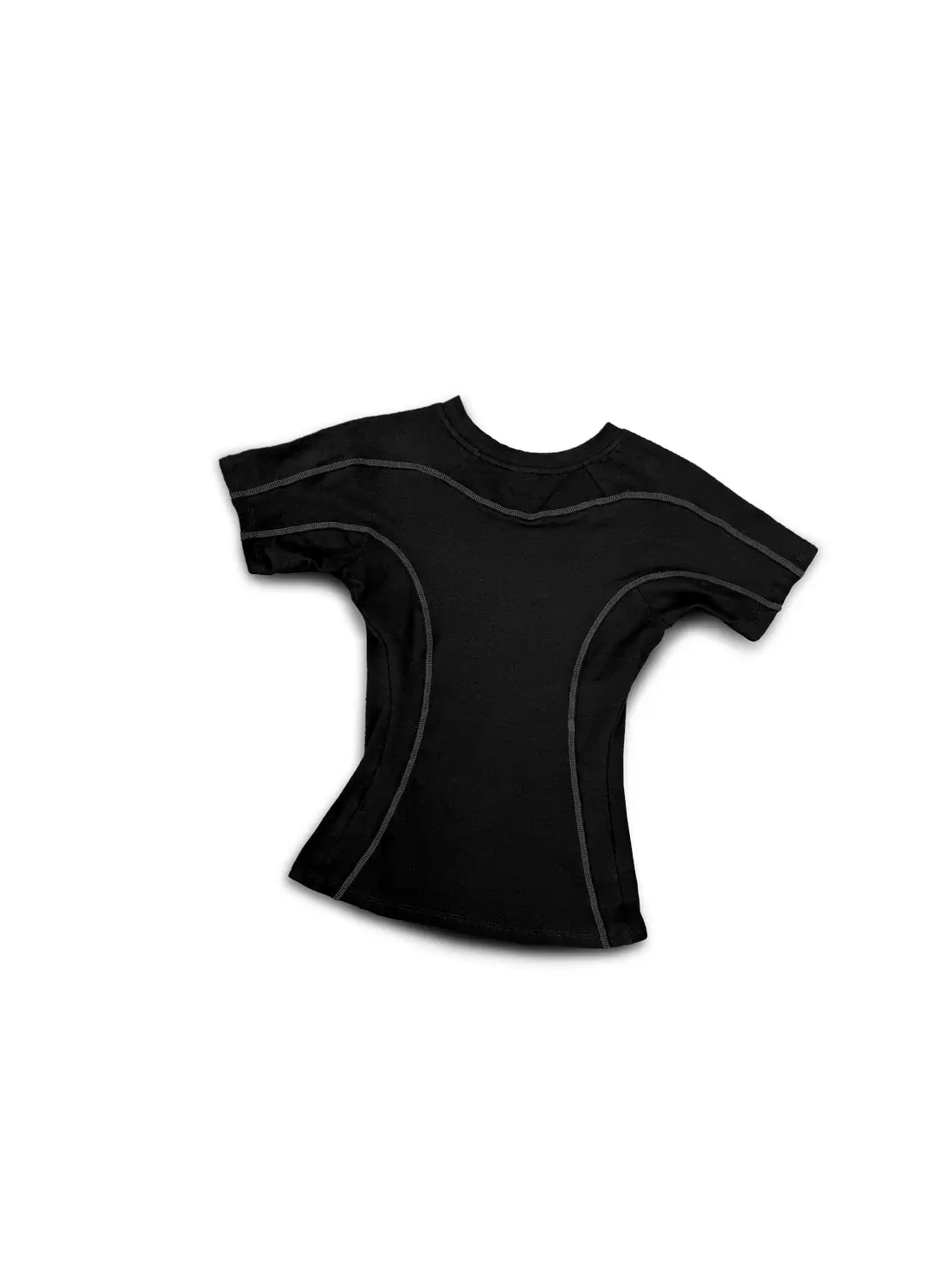 Kroen Black Overlock Mini T Shirt (4)